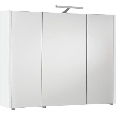 Armoire à glace avec éclairage blanc brillant 3 portes 950x750x188mm (1/5)