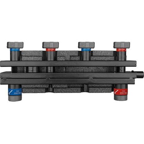 Collecteur combiné Evenes VTW3/2 écrou-tournant DN40 (11/2"), 3m³/h, 70kW, support et isolation inclus (1/4)