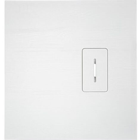 Receveur de douche Lendou 800 x 35 x 800 mm avec structure en bois fonte minérale blanc mat, écoul. 90 mm (1/2)