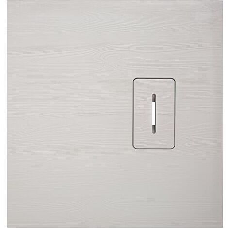 Receveur de douche Lendou 800x35x800 mm avec structure en bois fonte minérale beige mat 90 mm (1/2)