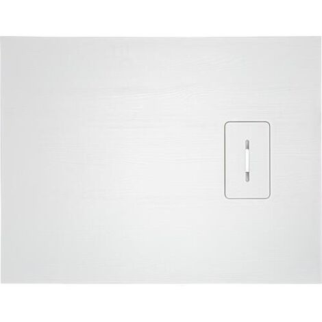 Receveur de douche Lendou 1000 x 35 x 800 mm avec structure en bois fonte minérale blanc mat, écoul. 90 mm (1/5)