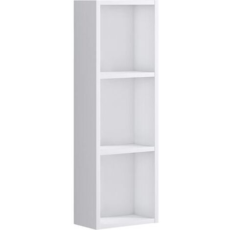 Armoire haute Kasari ouverte, blanc mat, 300x900x170mm (1/2)