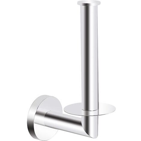Support rouleau papier WC de reserve Eldrid laiton chromé vertical rectangulaire