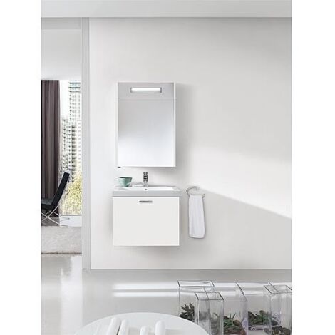Ensemble de meubles de salle de bains EKRY série MBK blanc brillant (1/5)