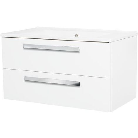WTU+WT céramique EDIA blanc mat 2 tiroirs 853x466x455mm (1/5)