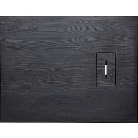 Receveur de douche Lendou 1200 x 35 x 900 mm avec structure en bois fonte minérale noir mat, écoul. 90 mm (1/4)
