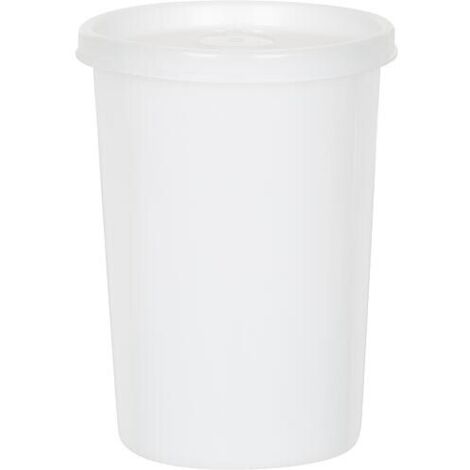 Boîte avec couvercle coiffant 500 ml, rond, naturel, 95x127 mm (1/2)
