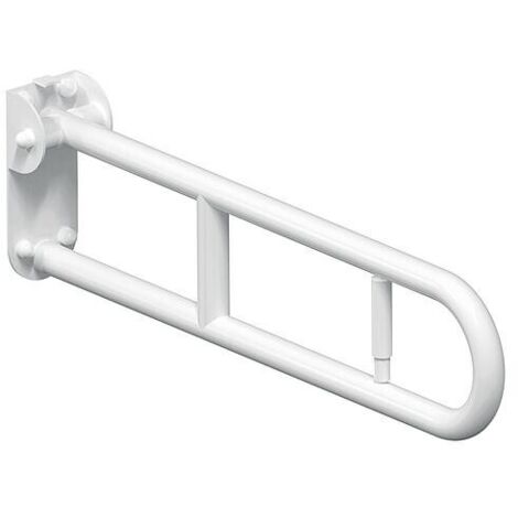 Barre d'appui Elida Classic avec Porte-papier WC Blanc Antibactérien LxHxP:32x209x700mm