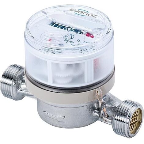 Compteur d eau chaude EVENES Q3 4, DN20- 3/4, B1 : 130mm cout de certification inclus (1/3)