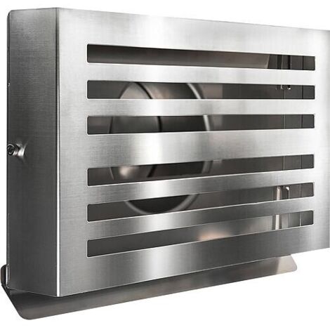 Grille d'évacuation et d'amenée d'air Beta HR 125 avec moustiquaire 8x8mm, RAL 9010 (1/3)
