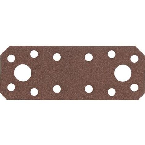 Raccord plat DURAVIS® 96 x 35 x 2,5 mm, matériau : Acier, galvanisé sendzimir, surface : brun rouille (1/3)