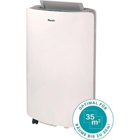 Climatiseur mobile silencieux 3,5 kW – Déshumidification 1,4 L/h – Écran numérique – Pour pièces jusqu'à 35 m² – Classe A – Wood'S (1/5)
