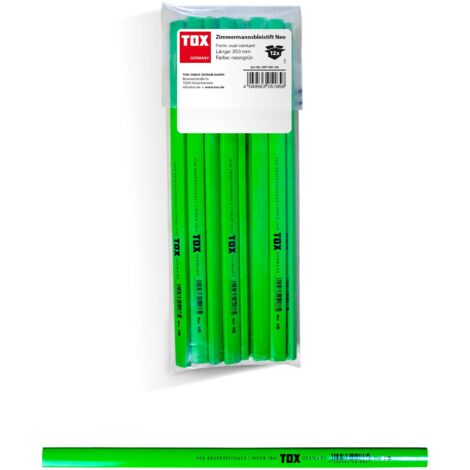 Crayon de charpentier Neo vert fluo (12 pces) (1/4)