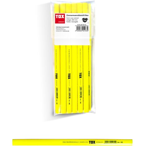 Crayon de charpentier Neo jaune fluo (12 pcs.) (1/4)
