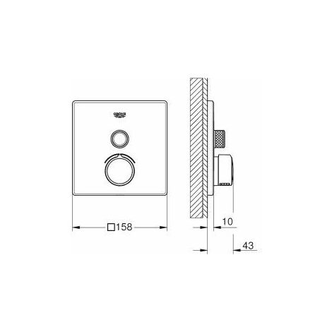 Set de douche encastrée SmartControl