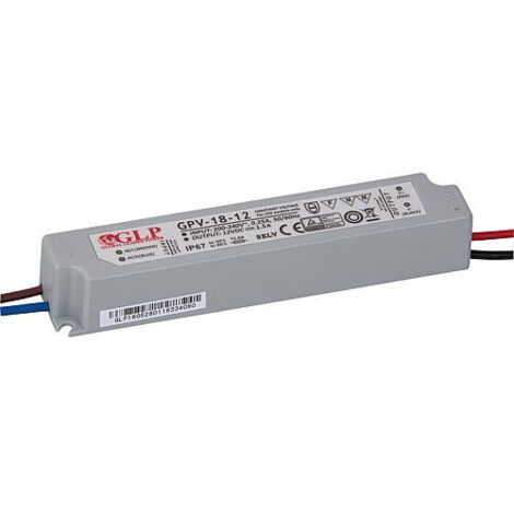 Transfo pour agent lumineux 12V, 0-18 Watts, IP 67 (1/5)