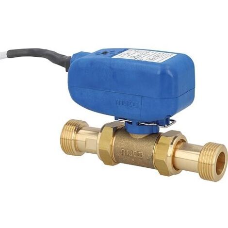 Vanne à bille électrique MUT TMO 2 voies, commande SPST 230 V, DN 20(3/4") AG (1/2)