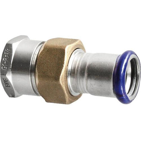Raccord a sertir inox contour M transition fem/fem 54 mm x 2" (1/3)