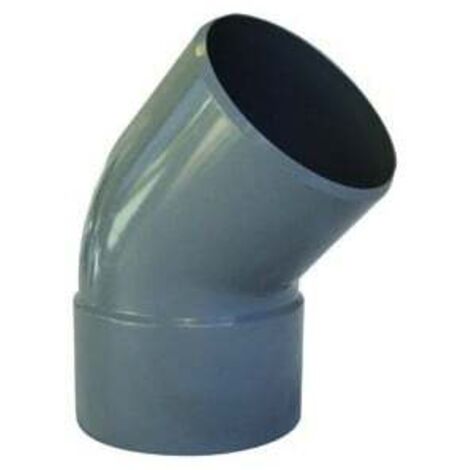 Coude PVC évacuation 45° Mâle Diamètre 40mm (1/3)