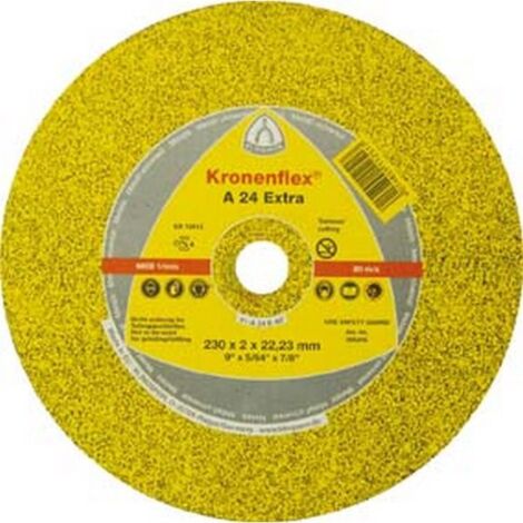 Disque à tronçonner A 24 Extra D125x2,5 mm contre-coudé acier perçage 22,23 mm (1/2)
