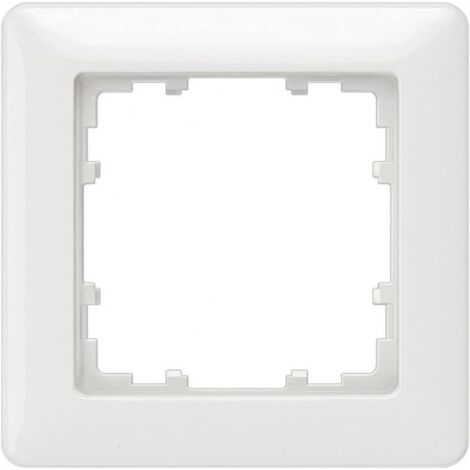 Cadre 80-mm-dim 1 compartiment, 80x80 mm blanc titan / 1 pc (1/2)