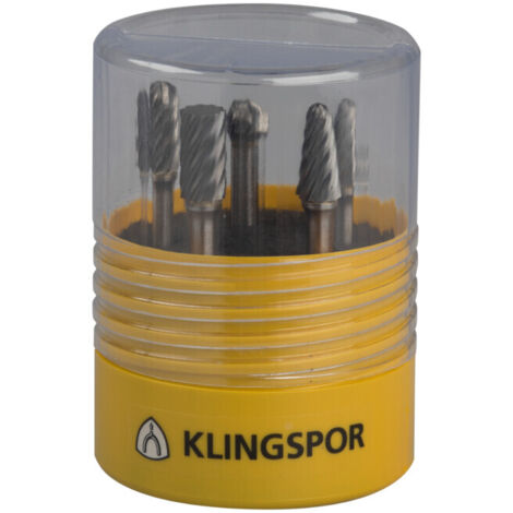 HF100INOX Fraises carbure / set Klingspor 9,6 x 6 mm coupe spéciale inox (1/4)