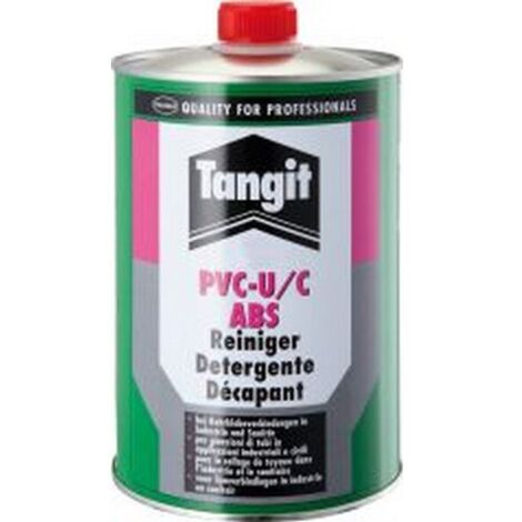PVC-U - pour raccord à coller Tangit décapant PVC pression bidon 1/8 L - 125 ml (1/6)