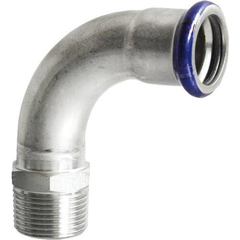 Raccord a sertir inox contour M reduction 90° fem/male 28mm x 1" (1/3)