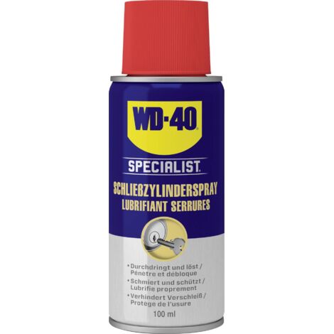 Wd-40 – Spray lubrifiant pour cylindre de fermeture 100 ml – Formule sans silicone – Pénètre les mécanismes – Protège contre la corrosion - Y616352
