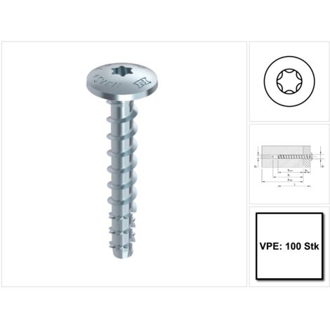 Vis béton HECO-MMSplus-MS 75x 40/ 5 T-30 zn-bl (Par 100)