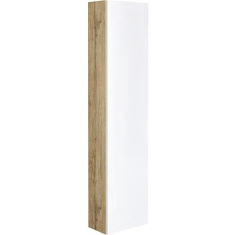 Colonne série MAF 1 porte blanc mat/ Asteiche réversible 350x1500x208mm (1/3)