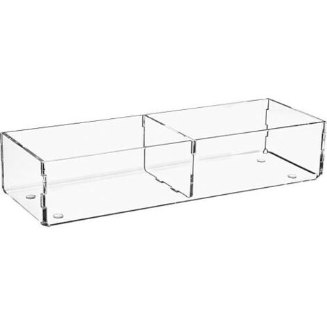 Box de rangement en plexiglas transparent 240x80x50mm (1/4)