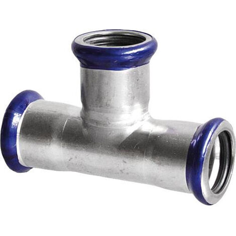 Raccord a sertir en inox Piece en T, contour M DN 108 - fem/fem/fem (1/3)
