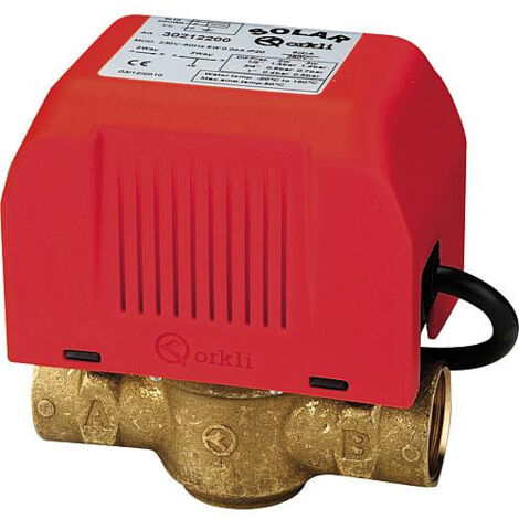 Soupape de zone - 2 voies 1/2"fem.fem avec interrupteur fin de course, moteur 230V (1/2)
