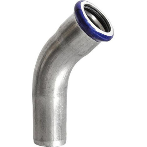 Raccord a sertir en inox Coude 45° - fem/male DN 88,9, contour M (1/3)