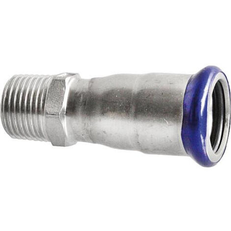 Raccord a sertir inox pc transition male, contour M 22x1" (1/3)