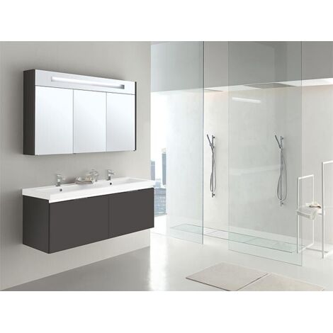 Ensemble de meubles de salle de bains EPIC série MBH anthracite mat 2 tiroirs (1/5)