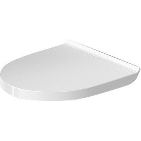 Abattant WC Duravit N°1 Compact blanc, avec fermeture automatique, charnières en acier inoxydable (1/5)
