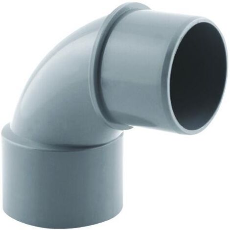 Somatherm – Coude PVC à 87° – Raccord mâle/femelle Ø40 mm – Normes NF pour évacuation eaux usées – Installation facile et étanche