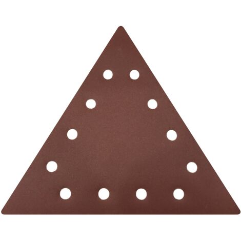 Papier emeri triangulaire K100 pour meuleuse murale et plafond TM LHS 710 D. emballage 25 pcs (1/3)