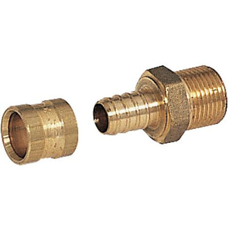 Raccord pour tubes P.E.R. a glissement male DN 20 - M 1/2 (1/2)