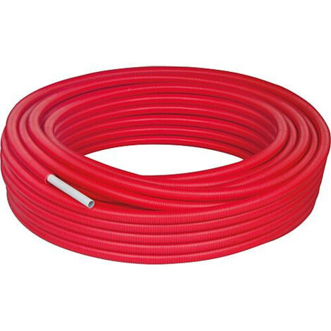 Tube multicouche PEXAL 16x2mm, rouleau de 50m dans tube de protection rouge