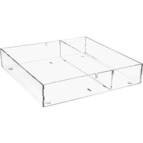 Box de rangement en plexiglas transparent 240x240x50mm (1/4)