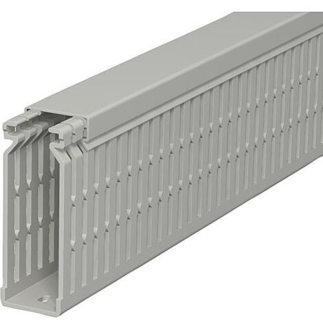 Goulotte de cable LK4/N 80120 Longueur 2000mm, gris pierre paquet : 8 metres (1/2)
