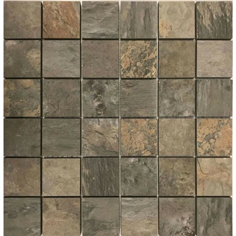 KEG20030 – Mosaïque pour sol en céramique – Couleur sable blanc – Dimensions 29,8 x 29,8 cm – Anti-dérapant R10 – PEI 4 – Barwolf