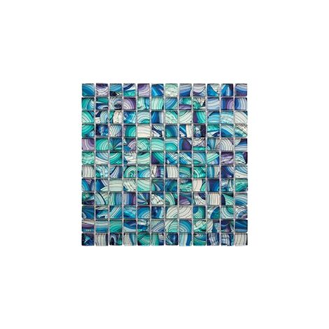 GL18000 – Mosaïque de verre arc-en-ciel 29,8 x 29,8 cm – Vendu à l'unité – Pour décoration intérieure – Barwolf