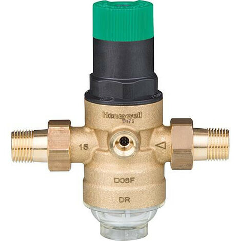 Honeywell – Réducteur de pression 3/4' – Pression de sortie 1,5-6 bar – Montage horizontal – Certifié DIN/DVGW – Joints NBR pour installations homologuées