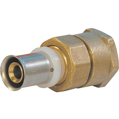 Raccord a sertir p. multi, TH Raccord a sertir avec filet fem. joint plat, 20x2 - 1/2'' (1/4)