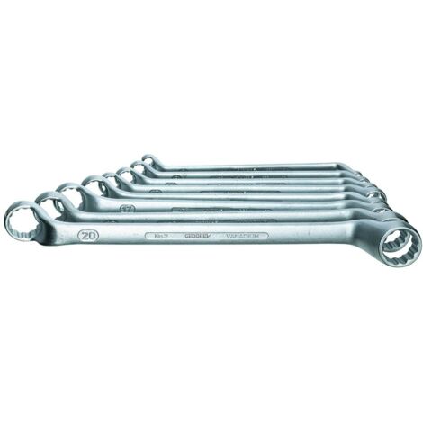 GEDORE 6030900 - Jeu de clés polygonales contre-coudées 12 pcs 6-32 mm , 2-12 (1/2)