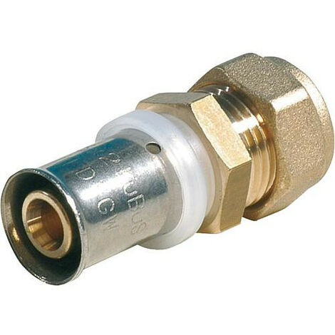 Raccord a sertir p. multi TH Transition a sertir + raccord a presser, 26x28 (1/4)